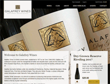 Tablet Screenshot of galafreywines.com.au